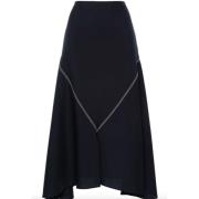 Navy A-Lijn Rok Marni , Blue , Dames