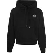 Zwarte Hoodie AM Stijl Ami Paris , Black , Heren