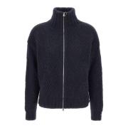 Zachte Wol Alpaca Trui Navy Blauw Herno , Blue , Dames