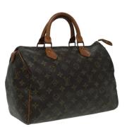 Pre-owned Canvas handbags Louis Vuitton Vintage , Brown , Dames