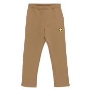 Bruine Terry Katoenen Elastische Broek Barrow , Brown , Heren