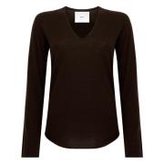 Bruine Sweaters voor Stijlvolle Look Vanisé , Brown , Dames