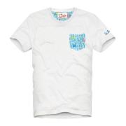 Witte T-shirts en Polos MC2 Saint Barth , White , Heren