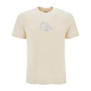 Equestrian Knight Paisley Print T-Shirt Burberry , Beige , Heren