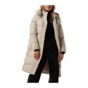 Beige Pufferjas voor de winter Calvin Klein , Beige , Dames