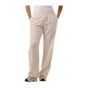 Eenvoudige Streep Broek Neo Noir , Beige , Dames