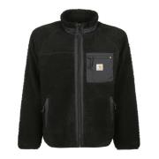 Zware fleece jas met nylon details Carhartt Wip , Black , Heren