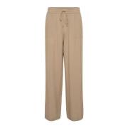 Wijde Pijp Chinchilla Broek Kaffe , Beige , Dames