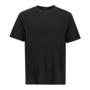 Zwart Katoenblend T-shirt met Logo Paul & Shark , Black , Heren