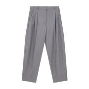 Luxe Grijze Wollen Broek Stella McCartney , Gray , Dames