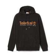 Zwarte Logo Sweaters Timberland , Black , Heren