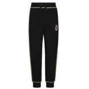 Zwarte Logo Print Katoenen Trainingsbroek Dolce & Gabbana , Black , He...