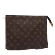 Pre-owned Canvas pouches Louis Vuitton Vintage , Brown , Dames