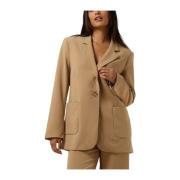 Ficaria Camel Blazer Dames Second Dames , Brown , Dames