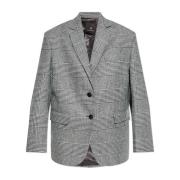 Blazer met ruitpatroon Anine Bing , Gray , Dames