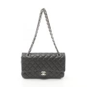 Pre-owned Leather chanel-bags Chanel Vintage , Black , Dames