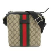 Pre-owned Coated canvas gucci-bags Gucci Vintage , Beige , Dames