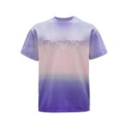 Gradient Geborduurd Lavendel T-shirt JW Anderson , Purple , Heren