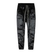 Zwarte Cargo Popeline Broek Rick Owens , Black , Heren