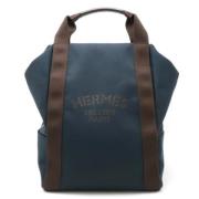 Pre-owned Canvas backpacks Hermès Vintage , Blue , Unisex