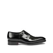 Klassieke Monk Strap Schoenen Santoni , Black , Heren