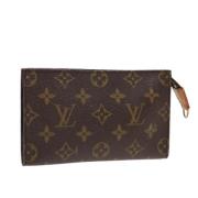 Pre-owned Canvas pouches Louis Vuitton Vintage , Brown , Dames