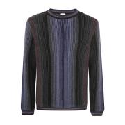 Navy Crew Neck Sweater Men PS By Paul Smith , Blue , Heren