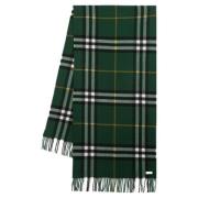 Cashmere scarves Burberry , Green , Dames