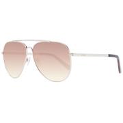 Roségoud Aviator Zonnebril Guess , Yellow , Dames