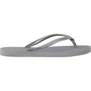 Glitter Slim Slippers Havaianas , Gray , Dames