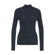 Blauwe Gebreide Shirt Lange Mouwen Aw24 Closed , Blue , Dames