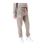 Pastel Brown Arch Workmark Joggers New Era , Brown , Dames