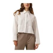 Elegante Witte Blouse Y.a.s , White , Dames