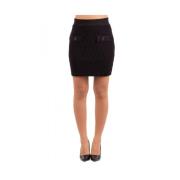 Stijlvolle Roze Rok Pinko , Black , Dames