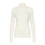 Rollneck Top Whisper White Soaked in Luxury , Beige , Dames