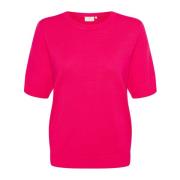 Korte Mouw Gebreid Virtual Pink Kaffe , Pink , Dames