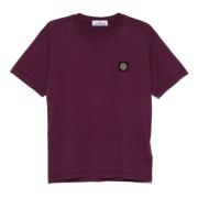 Paarse T-shirts en Polos Stone Island , Purple , Heren