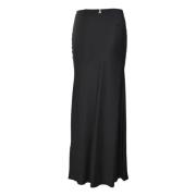 Slim Fit Maxi Rok Patrizia Pepe , Black , Dames