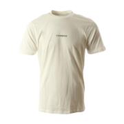 Witte Heren T-shirt 100% Katoen Jersey C.p. Company , White , Heren