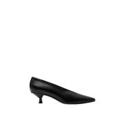 Zwarte Nappa Leren Pump Selma Parallele , Black , Dames