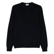 Merino Crew Neck Sweater Altea , Blue , Heren