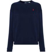 Lange Mouw Sweatshirt Ralph Lauren , Blue , Dames