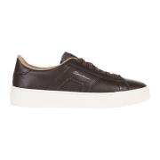 Dubbele Gesp Sneakers Santoni , Brown , Heren