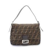 Pre-owned Canvas fendi-bags Fendi Vintage , Brown , Dames