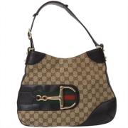 Pre-owned Canvas gucci-bags Gucci Vintage , Beige , Dames