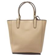 Pre-owned Leather handbags Coach Pre-owned , Beige , Dames