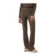 Flared Fiona Pants in Beige Amaya Amsterdam , Beige , Dames