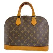 Pre-owned Canvas handbags Louis Vuitton Vintage , Brown , Dames