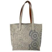 Pre-owned Leather handbags Hermès Vintage , Gray , Dames