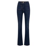 Blauwe Jeans Pj74S46E2 Elisabetta Franchi , Blue , Dames